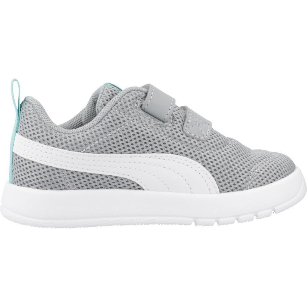 Sneakers Puma Model Courtflex V3 Mesh Inf Kleur Grijs 4/5