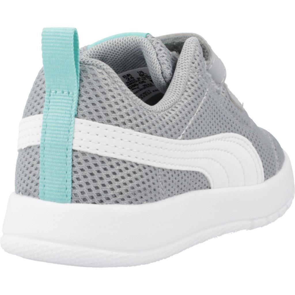 Sneakers Puma Model Courtflex V3 Mesh Inf Kleur Grijs 3/5
