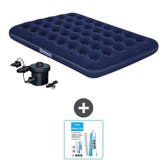 Matelas gonflable Bestway - 2P - 191x137x22 cm + Accessoires CB21
