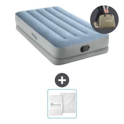 Luchtbed intex mid-rise comfort - 1p - 191x99x36 cm + accessoire cb24