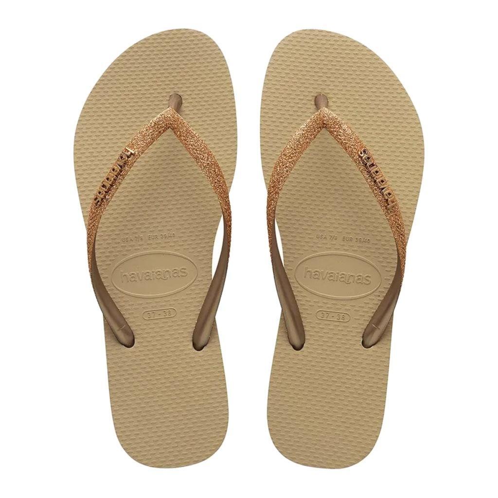 Infradito Havaianas Modello Slim Glitter Ii Colore Marrone 2/7