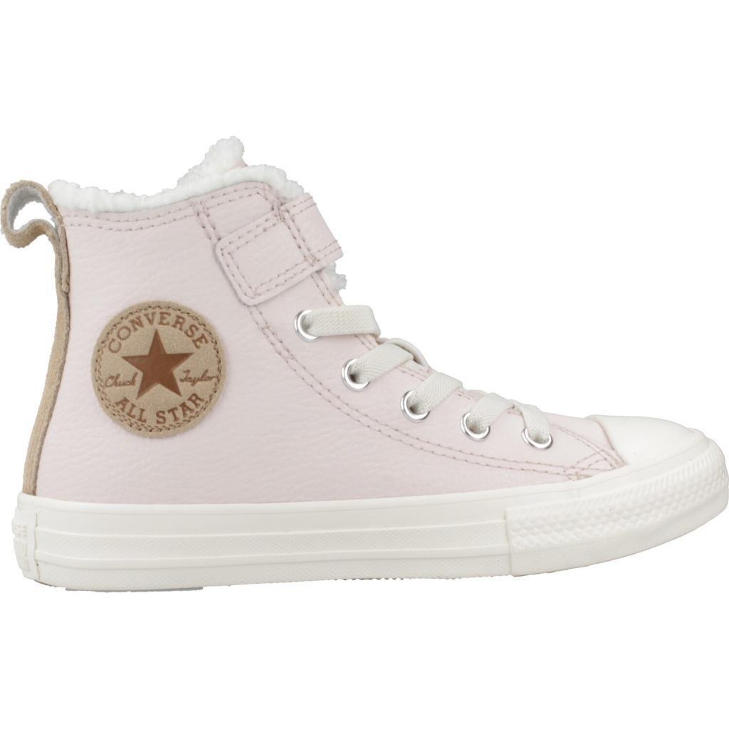 Ténis Converse Modelo Chuck Taylor All Star Leather&sherpa Easy-on Cor Rosa 4/5