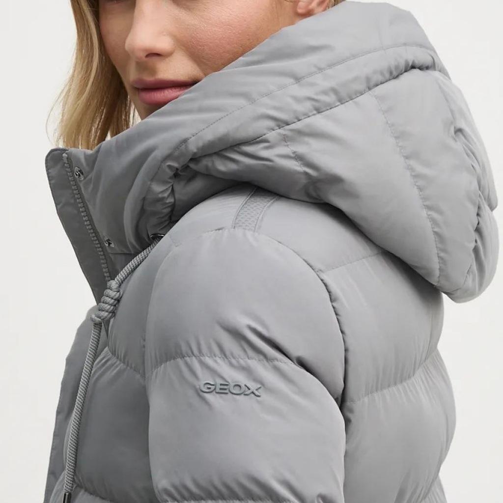 Giacca a vento lunga con cappuccio donna Geox Anylla 3/5