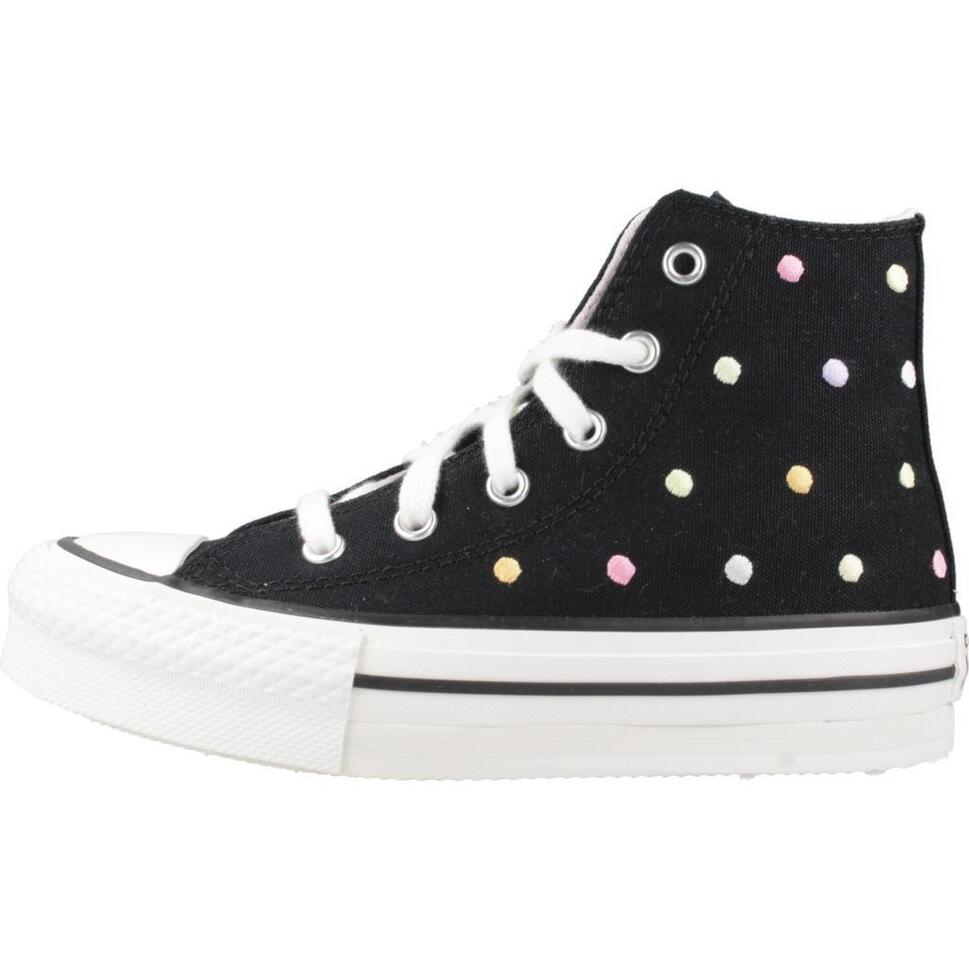 Buty CONVERSE CHUCK TAYLOR ALL STAR LIFT EMBROIDERED POLKA DOTS PLATFORM Czarny