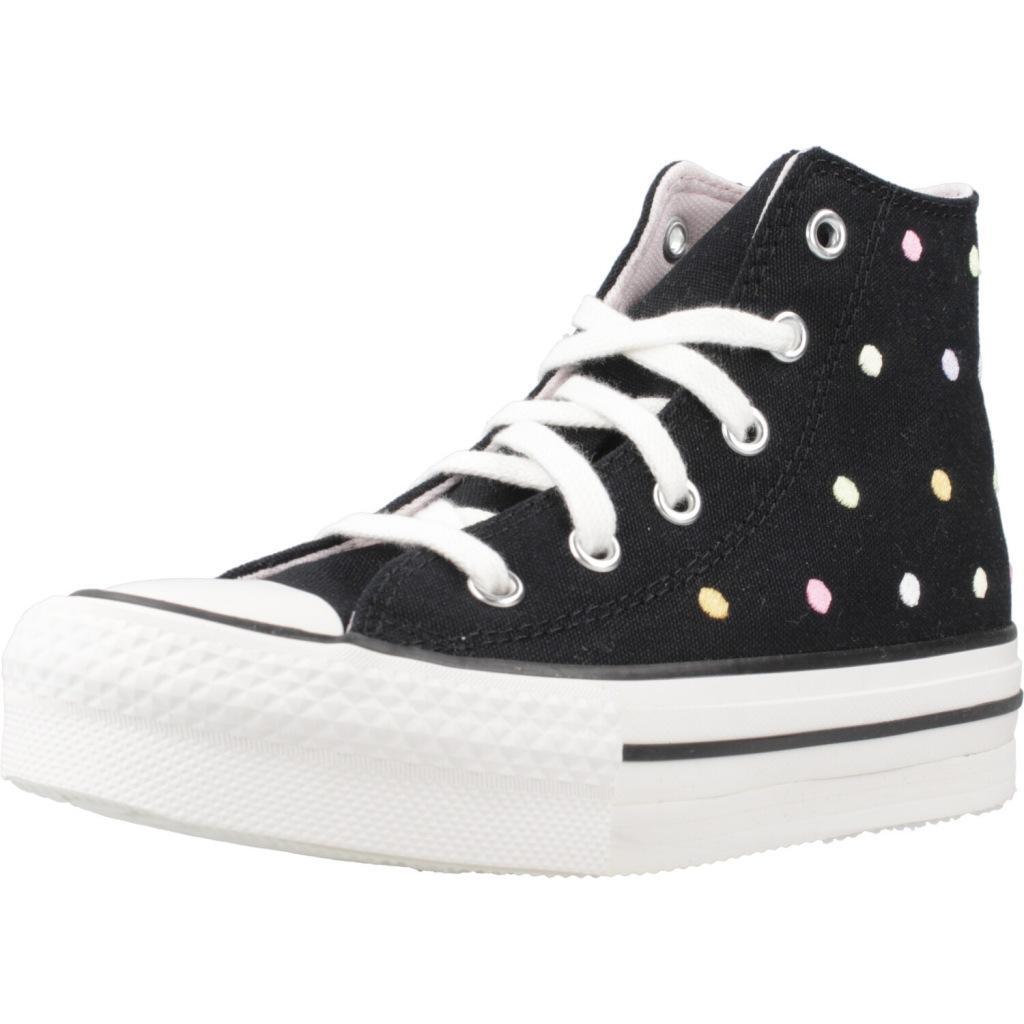 Sapatilha para menina converse all star lift plataforma preta