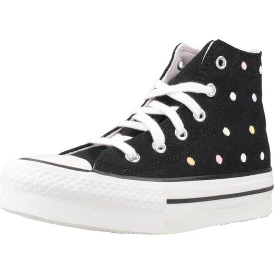 Buty CONVERSE CHUCK TAYLOR ALL STAR LIFT EMBROIDERED POLKA DOTS PLATFORM Czarny
