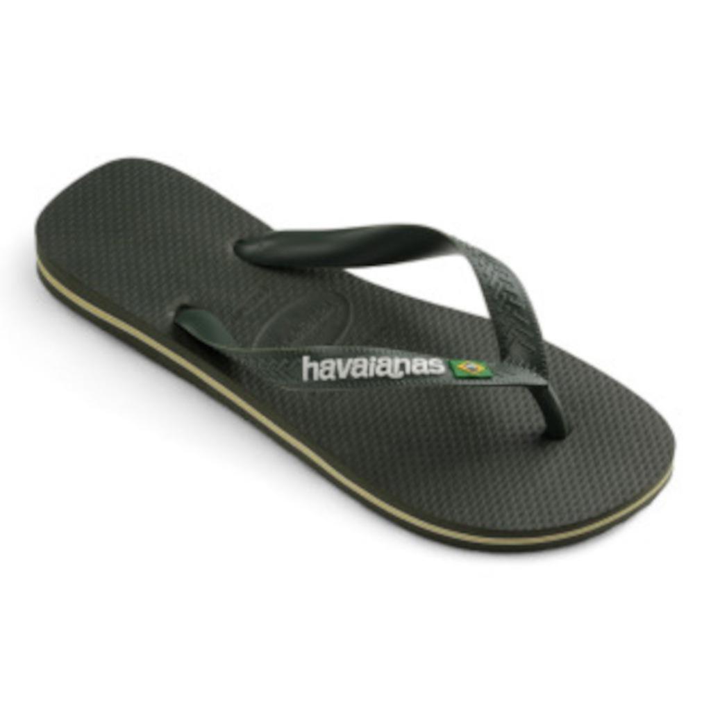 Havaianas Brasil Logo - Olive/Green