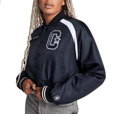 Chaqueta Mujer Converse Retro All Star Varsity Jacket Negro