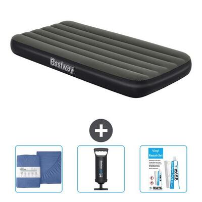 Luchtbed bestway - 1p - 188x99x25 cm + accessoires cb34