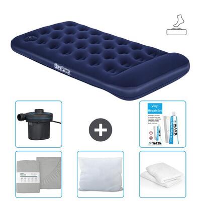 Luchtbed bestway - 1p - 188x99x28 cm + accessoires cb29