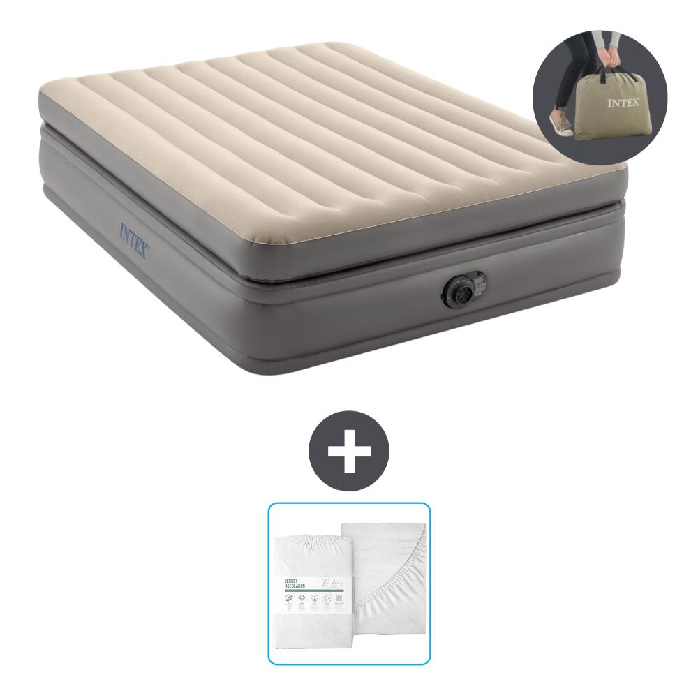 INTEX Luchtbed Intex Prime Comfort - 2P - 203x152x51 cm + Accessoire CB24