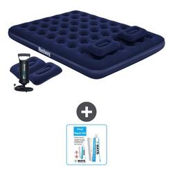 Matelas gonflable Bestway - 2P - 203x152x22 cm + Accessoires CB21