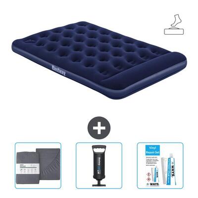 Luchtbed intex downy - 2p - 191x137x25 cm + accessoires cb11