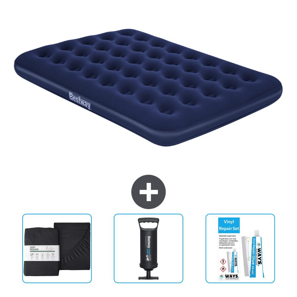 INTEX Luchtbed Bestway - 2P -  191x137x22 cm + Accessoires CB7