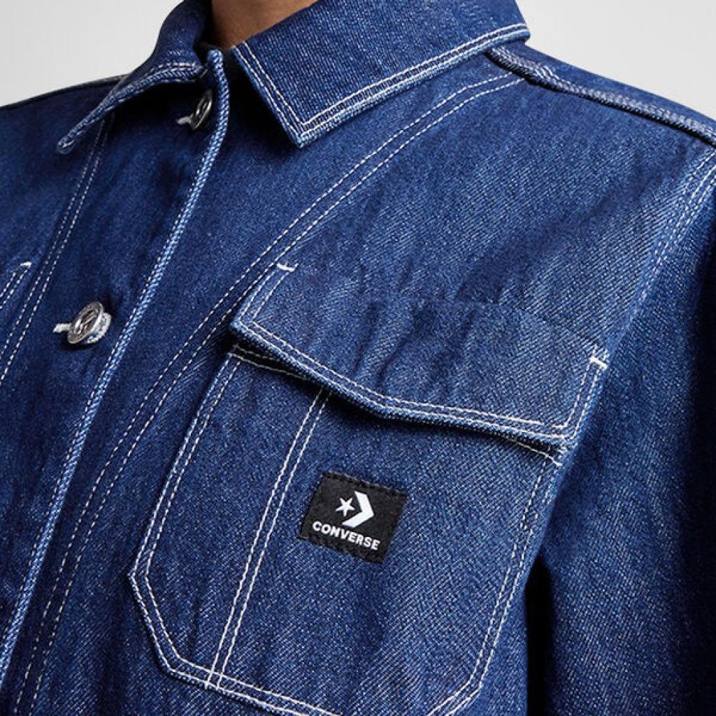 Kurtka CONVERSE DENIM WORK COAT Niebieski 3/5