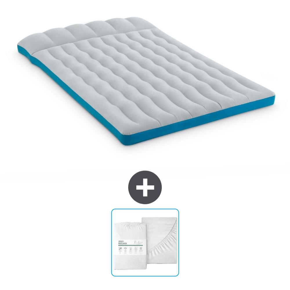 INTEX Luchtbed Intex Campingmat - 2P - 193x127x24 cm + Accessoire CB24