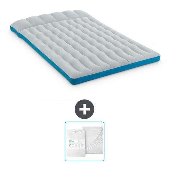 Matelas gonflable Intex Camping - 2P - 193x127x24 cm + Accessoires CB24
