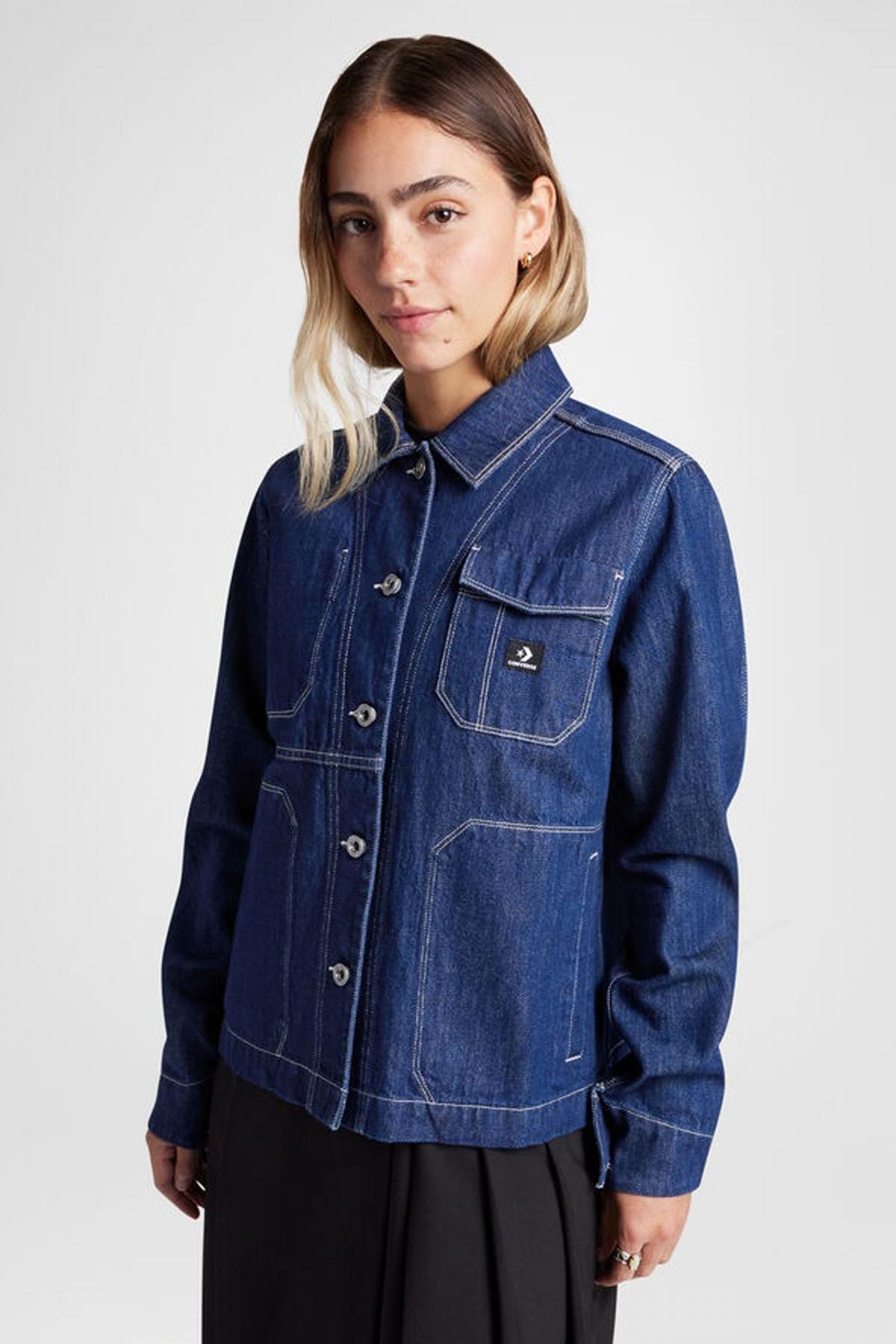 Kurtka CONVERSE DENIM WORK COAT Niebieski 5/5