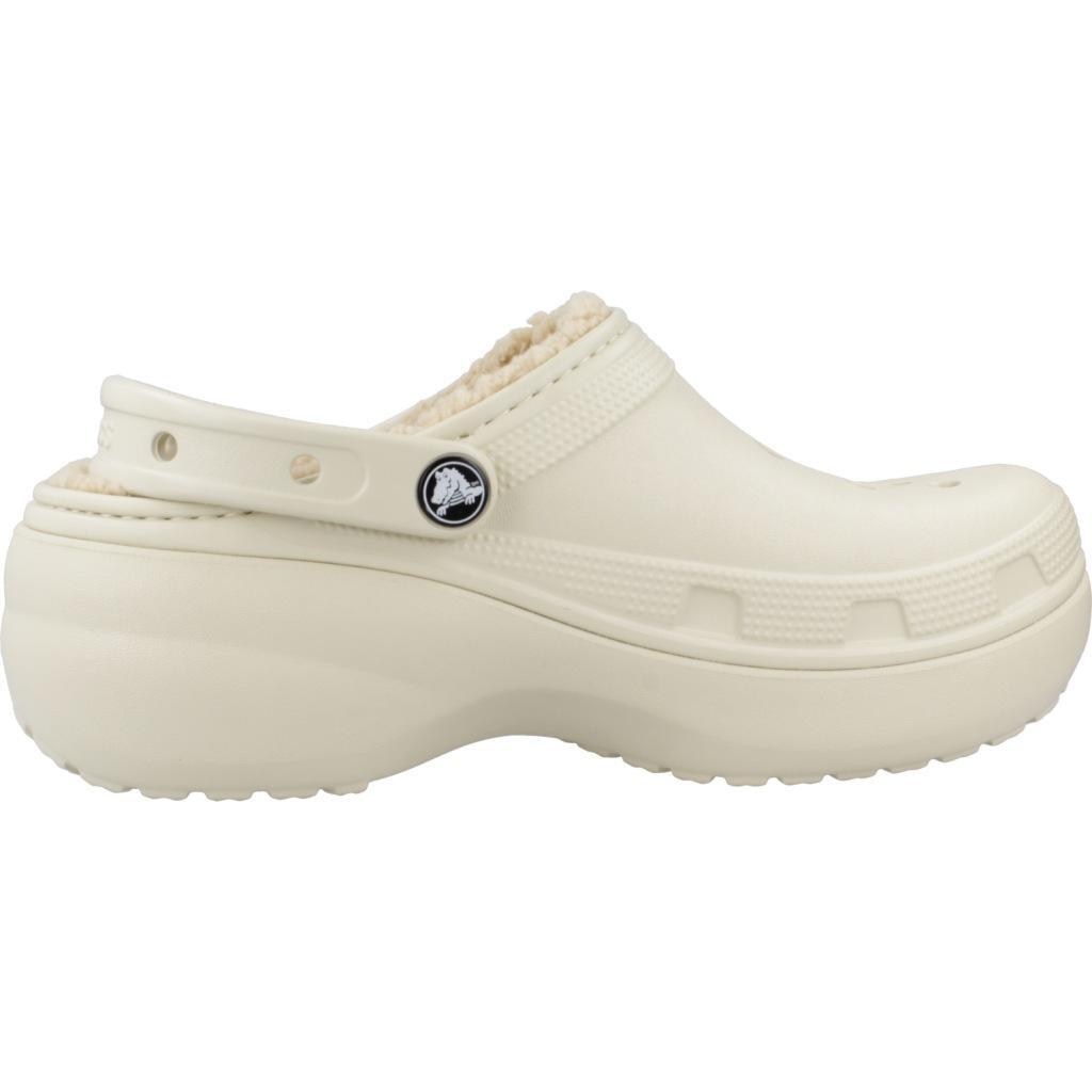 Ténis Crocs Modelo Lined Clog Cor Bege 4/6