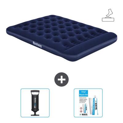Luchtbed bestway - 2p - 203x152x28 cm + accessoires cb13