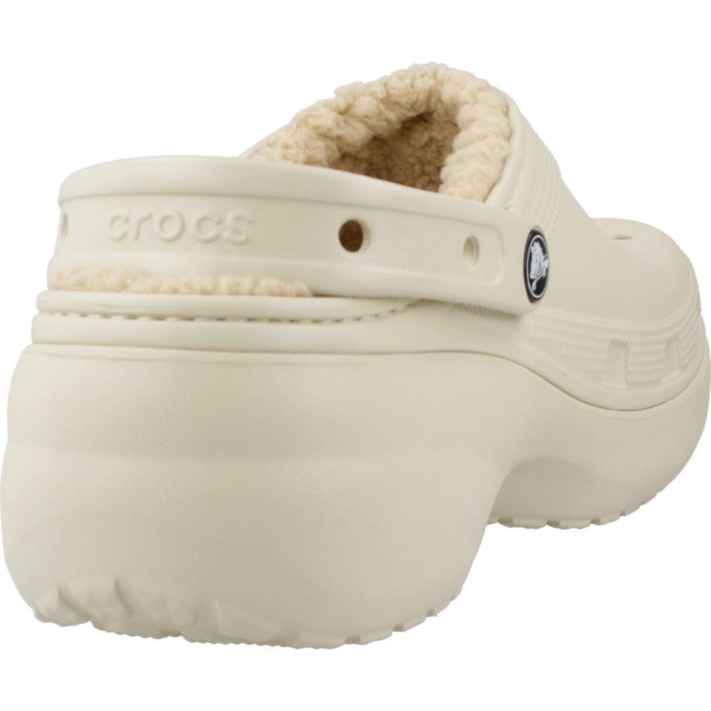 Ténis Crocs Modelo Lined Clog Cor Bege 3/6