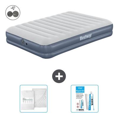 Luchtbed intex high-rise - 2p - 203x152x56 cm + accessoires cb16