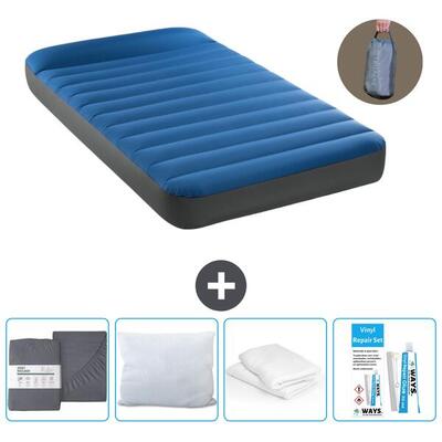 Luchtbed intex truaire - 2p - 203x152x22 cm + accessoires cb19