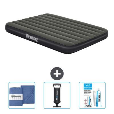 Luchtbed bestway - 2p - 191x137x25 cm + accessoires cb34