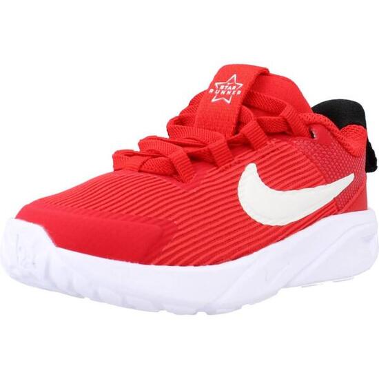 Baskets Nike Modèle Star Runner 4 Couleur Rouge
