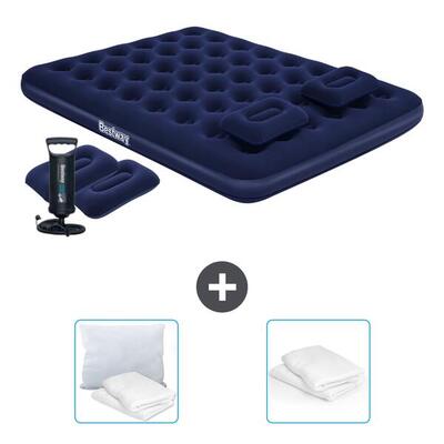 Luchtbed bestway - 2p - 203x152x22 cm + accessoires cb27