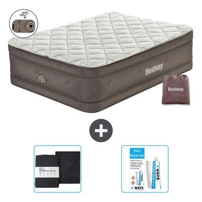 Luchtbed bestway - 2p - 203x152x51 cm + accessoires cb18