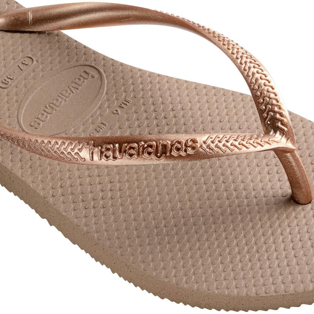 Claquettes Havaianas Modèle Slim Couleur Marron 5/7