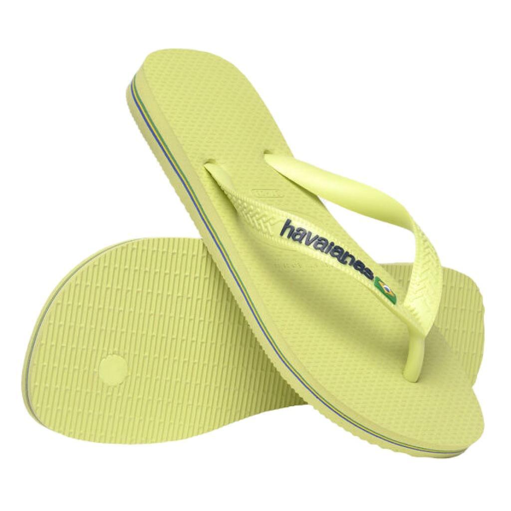 Infradito Havaianas Modello Brasil Logo Colore Verde 4/5