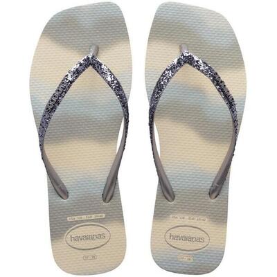Chanclas Mujer Havaianas Slim Square Glitter Rosa