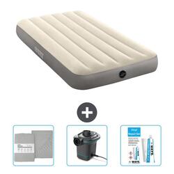 Matelas gonflable Intex Single - 1P - 191x99x25 cm + Accessoires CB31