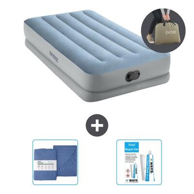 Luchtbed intex mid-rise comfort - 1p - 191x99x36 cm + accessoires cb39