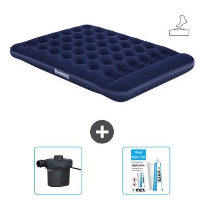 Luchtbed intex downy - 1p - 191x99x25 cm + accessoires cb14