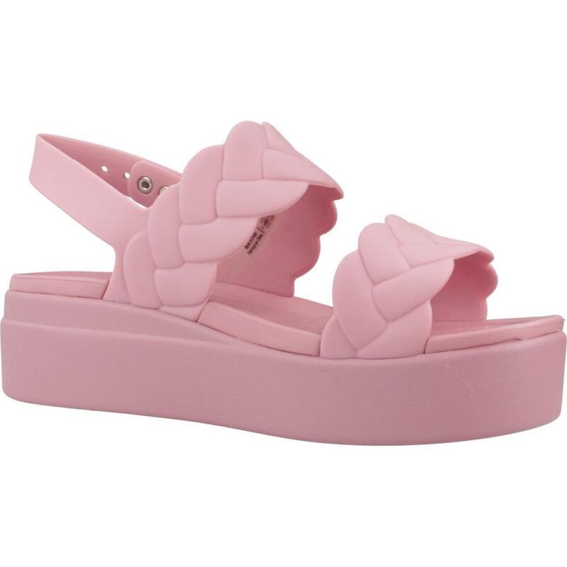 Flip-flops Crocs Model Brooklyn Woven Upper Lw Culoare Roz