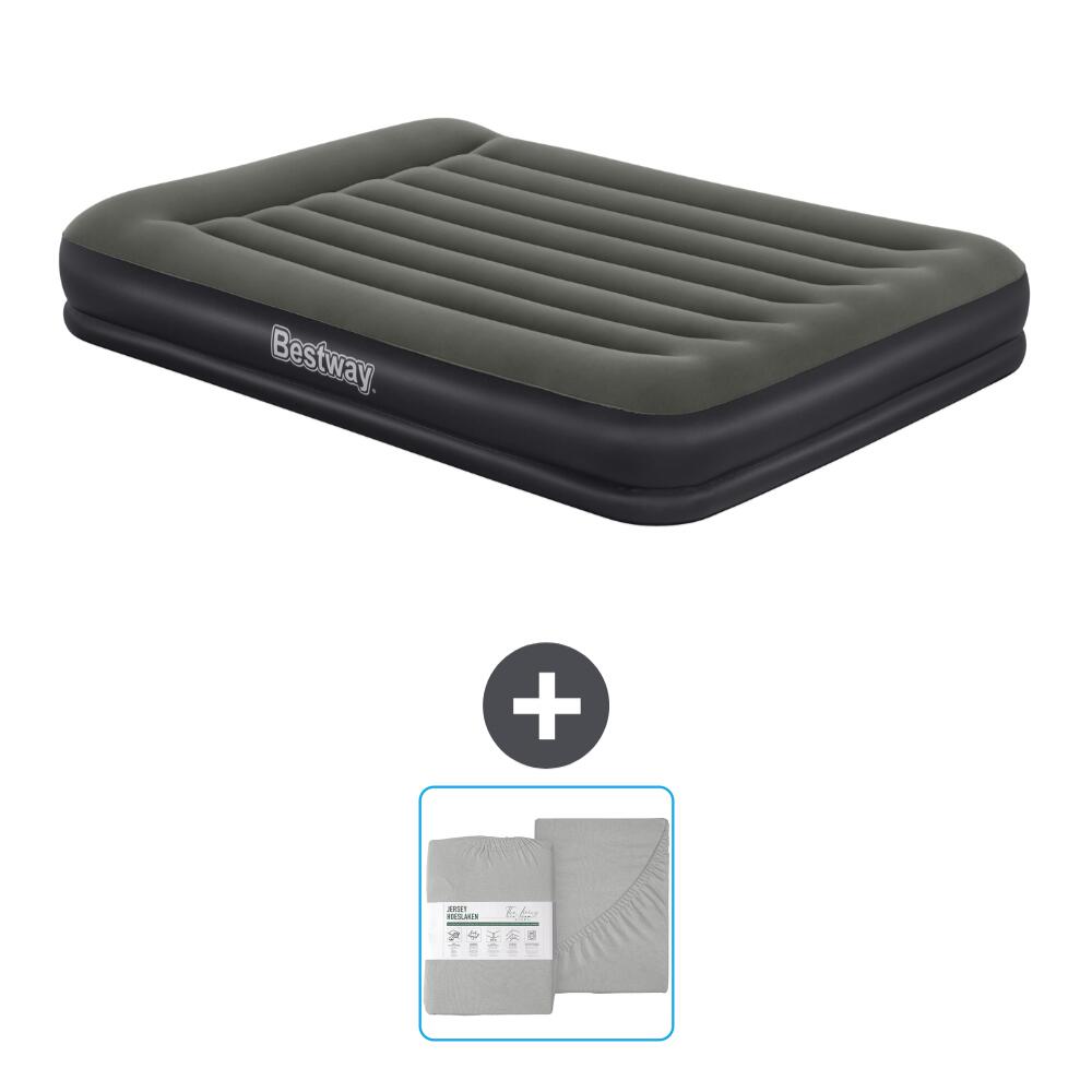 Bestway - Matelas Gonflable Bestway - 2p - 203x152x36 Cm + Accessoires Cb25 - Matelas Gonflable - Noir - No Size - Decathlon