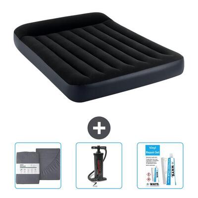 Luchtbed intex single - 2p - 203x152x25 cm + accessoires cb11