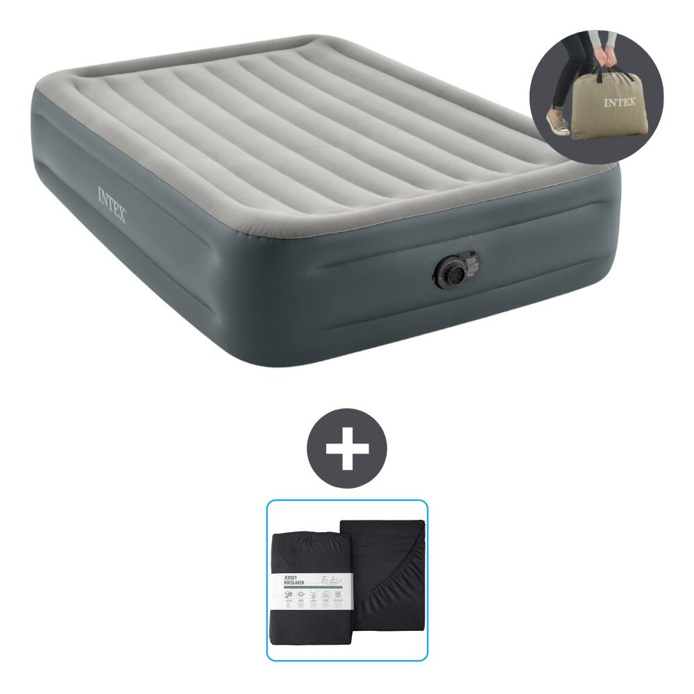 INTEX Luchtbed Intex Essential -2P - 203x152x46 cm + Accessoire CB22
