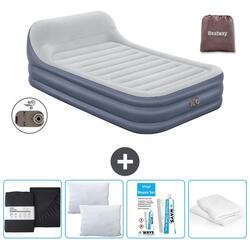 Matelas gonflable Bestway - 2P - 226x152x84 cm + Accessoires CB17