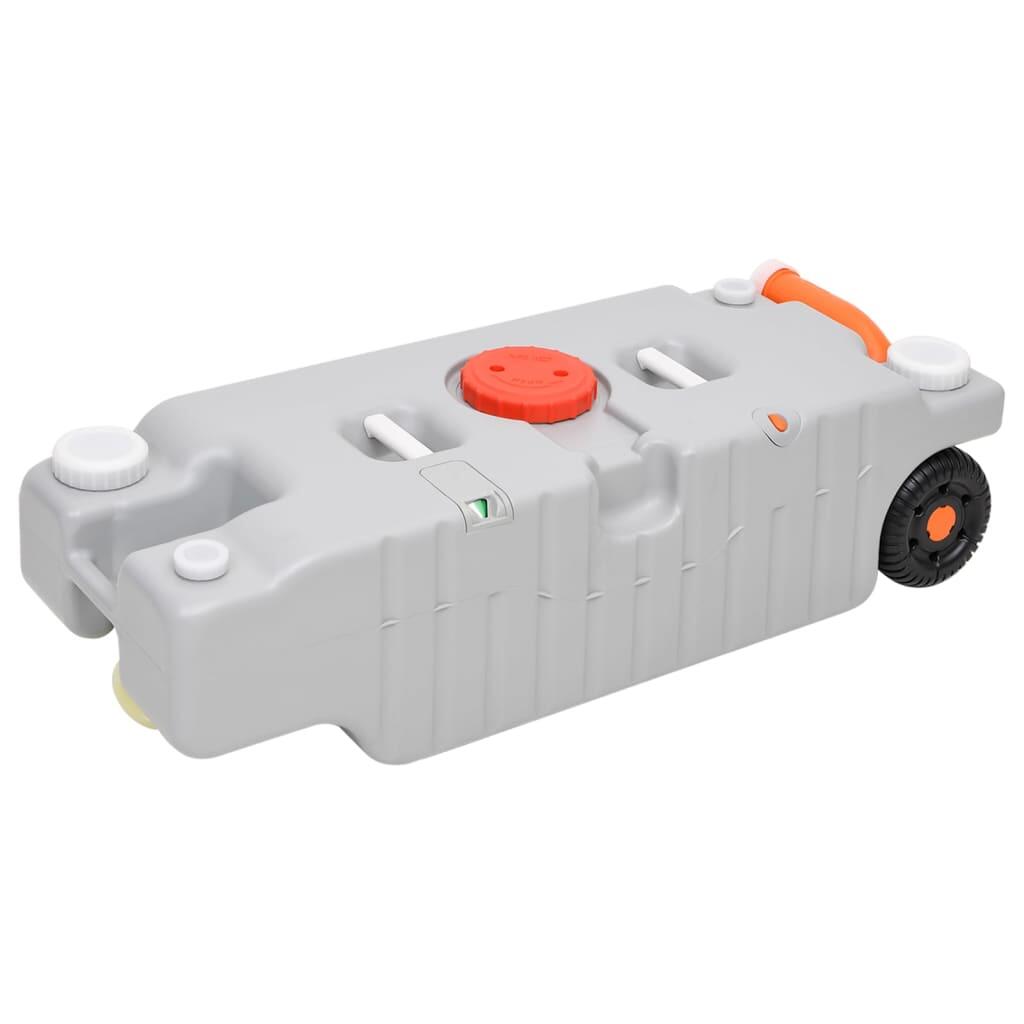 Tanque de Agua Portátil Vidaxl sobre Ruedas 75L Gris 3/4