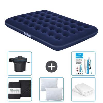 Luchtbed bestway - 2p - 191x137x22 cm + accessoires cb6