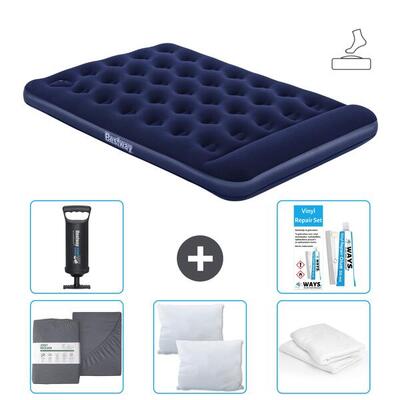Luchtbed bestway - 2p - 191x137x28 cm + accessoires cb9