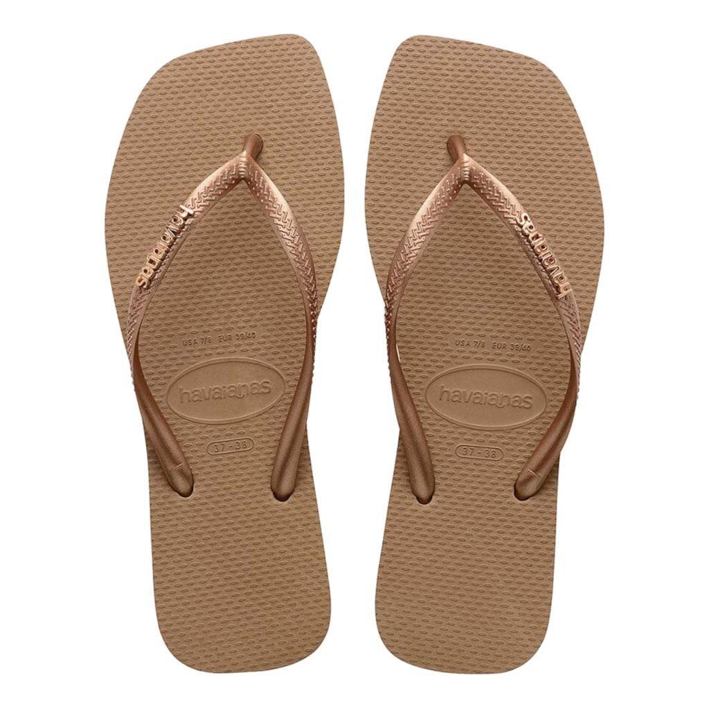 Infradito Havaianas Modello Square Logo Metallic Colore Rosa 2/5