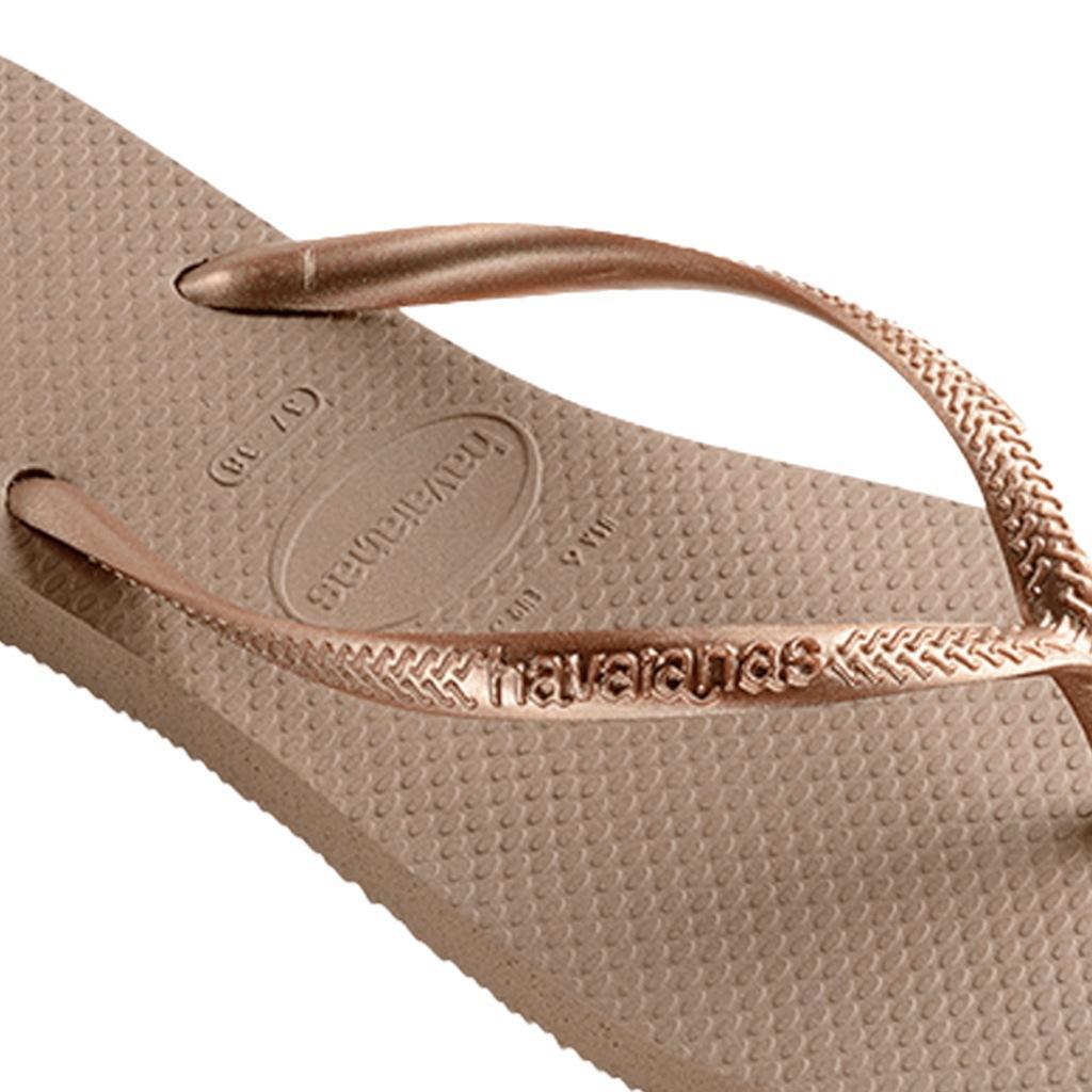 Infradito Havaianas Modello Square Logo Metallic Colore Rosa 4/5