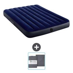 Matelas gonflable Intex Classic - 2P - 191x137x25 cm + Accessoires CB23