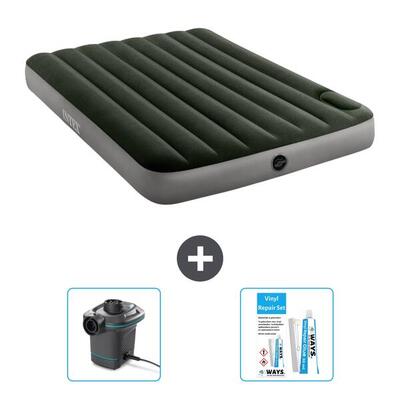 Luchtbed intex downy - 1p - 191x99x25 cm + accessoires cb14