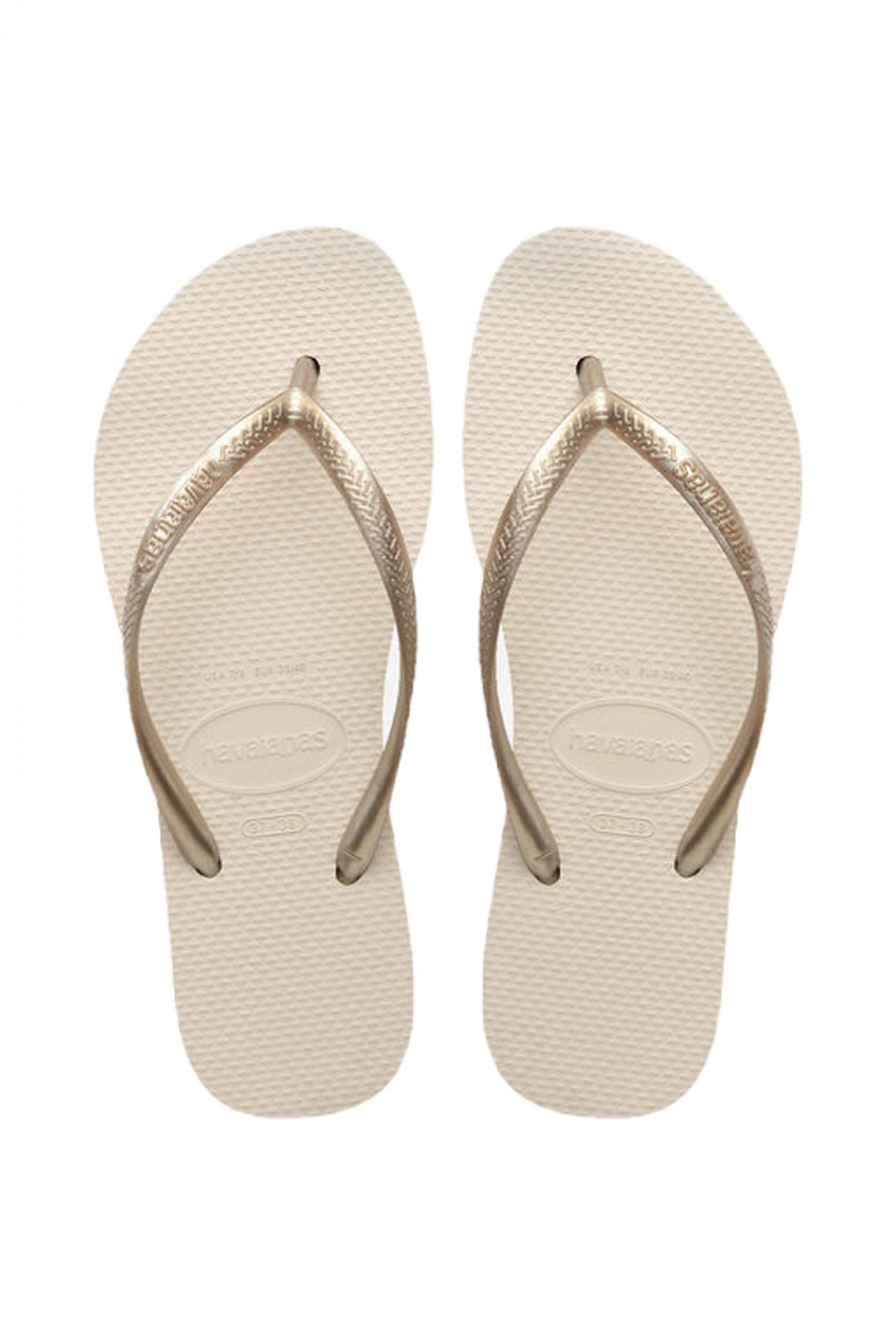 Infradito Havaianas Modello Slim Flatform Colore Beige 5/5